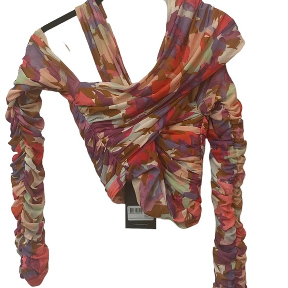 Nicholas Size 2 Mira One
Shoulder Crop Shirt Blouse nwt - Picture 4 of 9